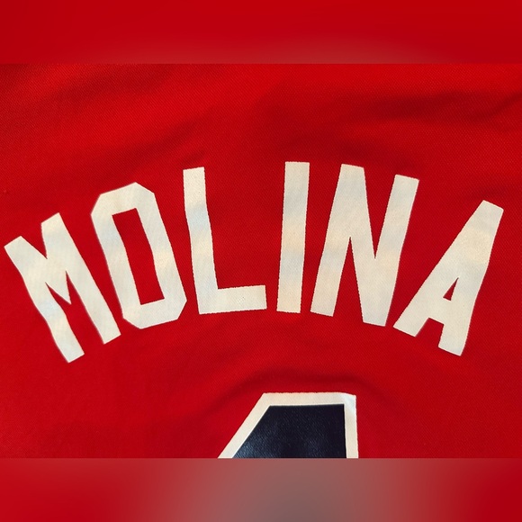 Genuine‎ Merchandise Men St Louis Cardinals Yadier Molina Jersey Sz 2XL - Picture 5 of 10
